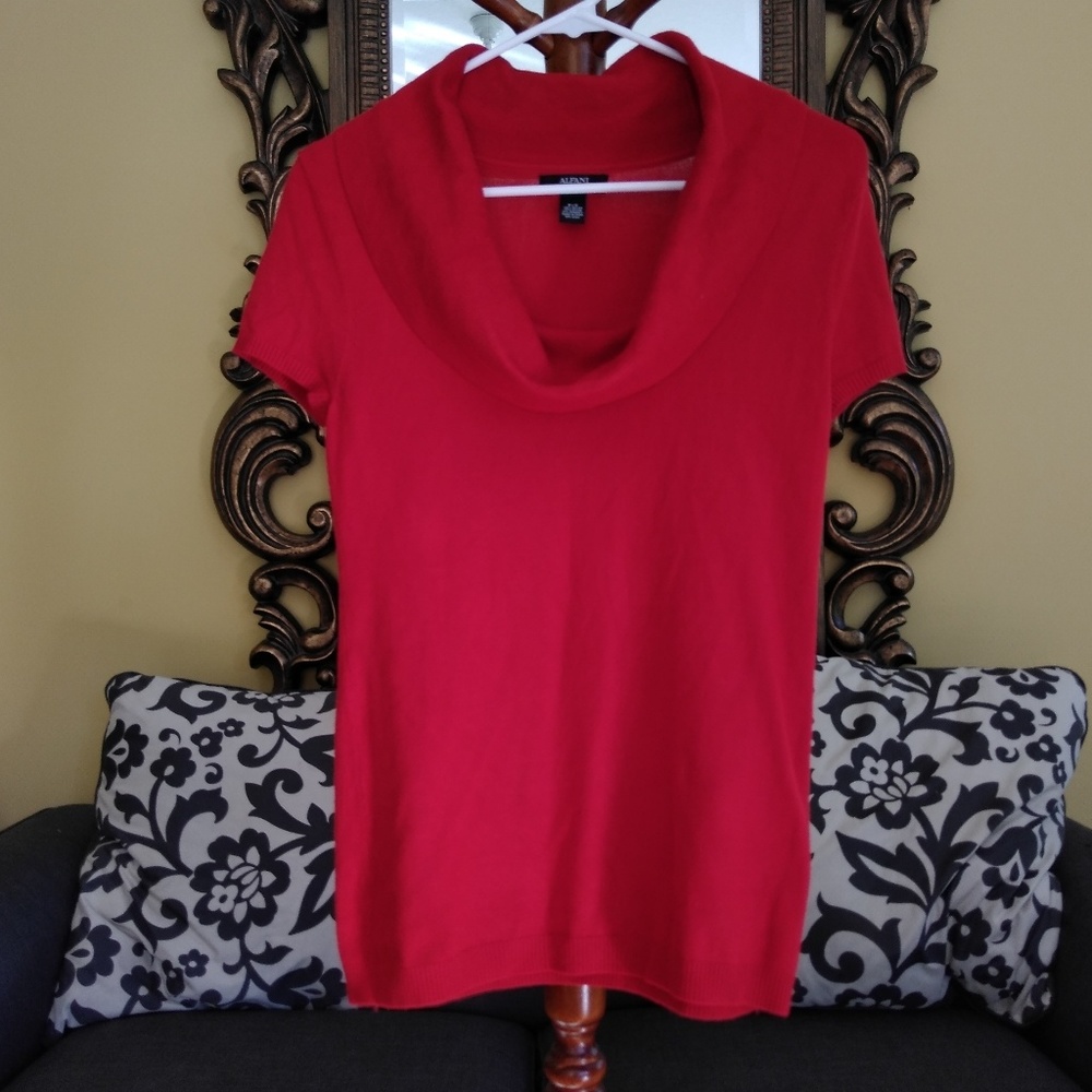 Alfani  red sweater top blouse.  Size S